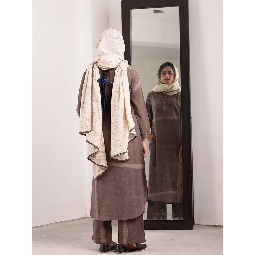 JAYATI GOENKA Taupe Solid Pants