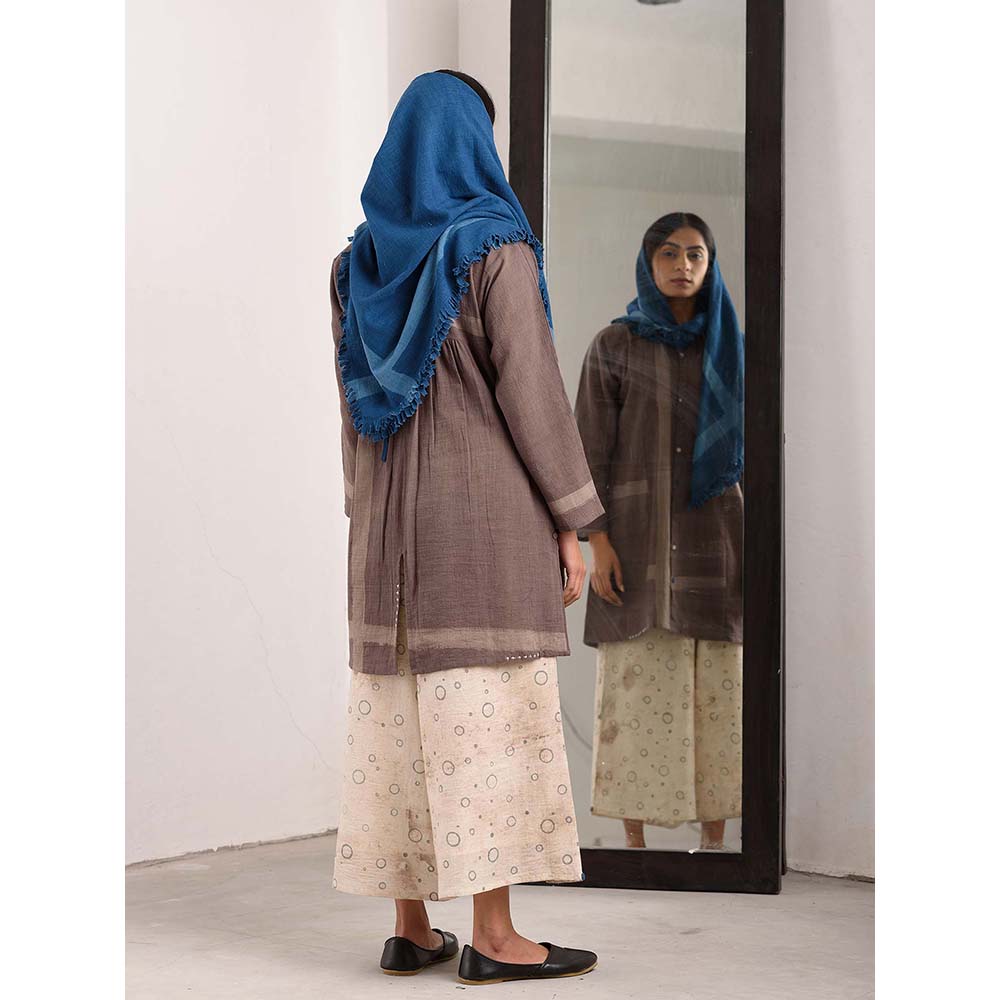 JAYATI GOENKA Taupe Geometric Tunic