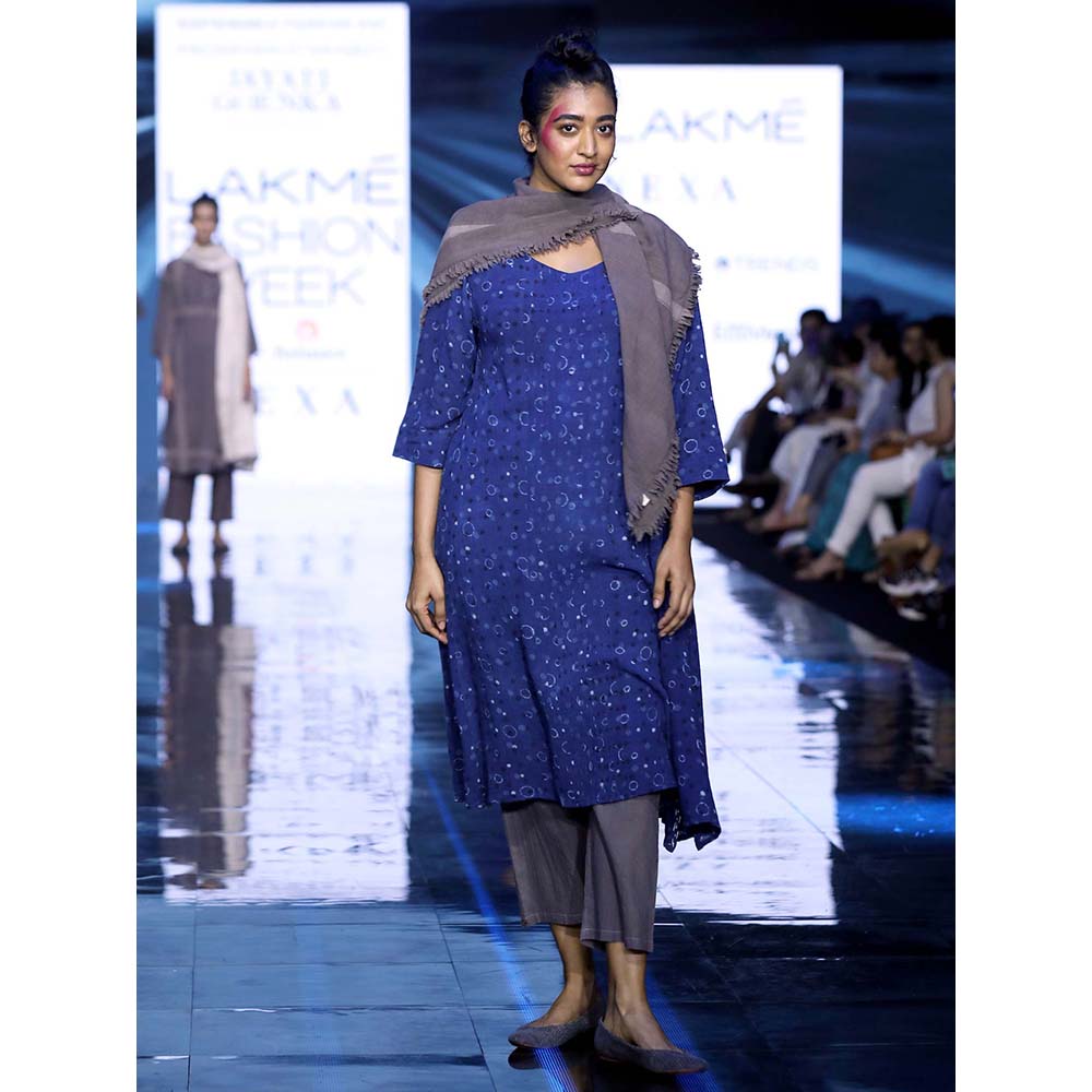 JAYATI GOENKA Blue Printed Kurta