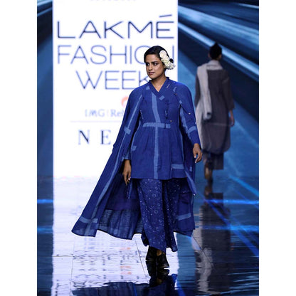 JAYATI GOENKA Blue Geometric Tunic