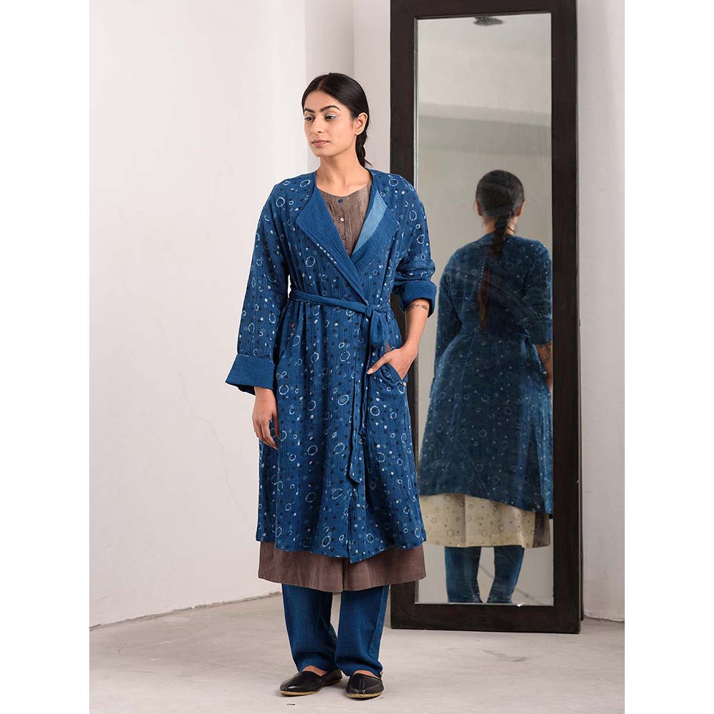 JAYATI GOENKA Indigo Solid Pants