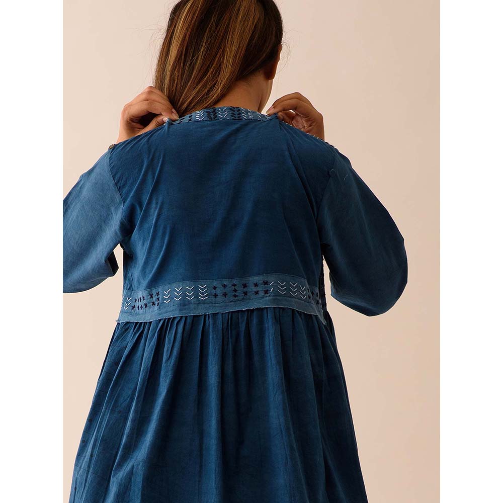 JAYATI GOENKA Blue Solid Kurti