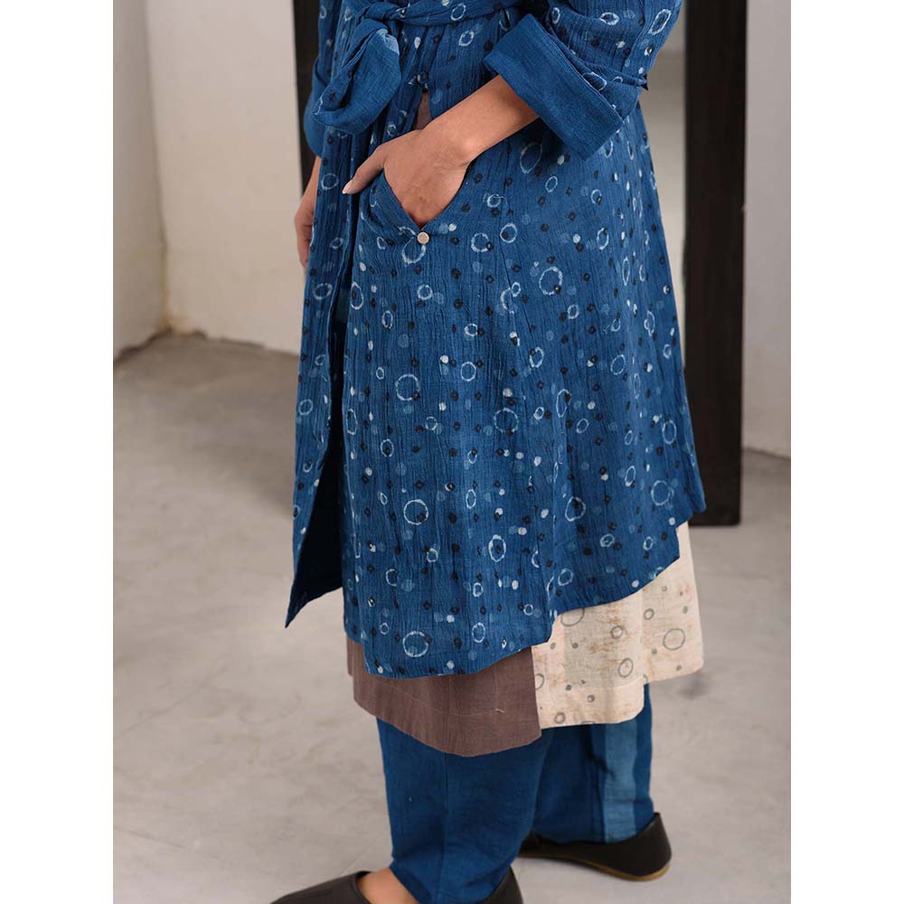 JAYATI GOENKA Taupe Geometric Kurta