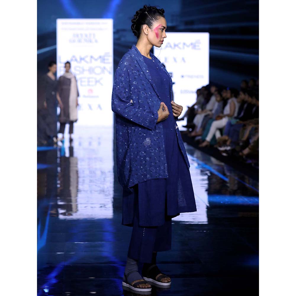 JAYATI GOENKA Blue Printed Shrug