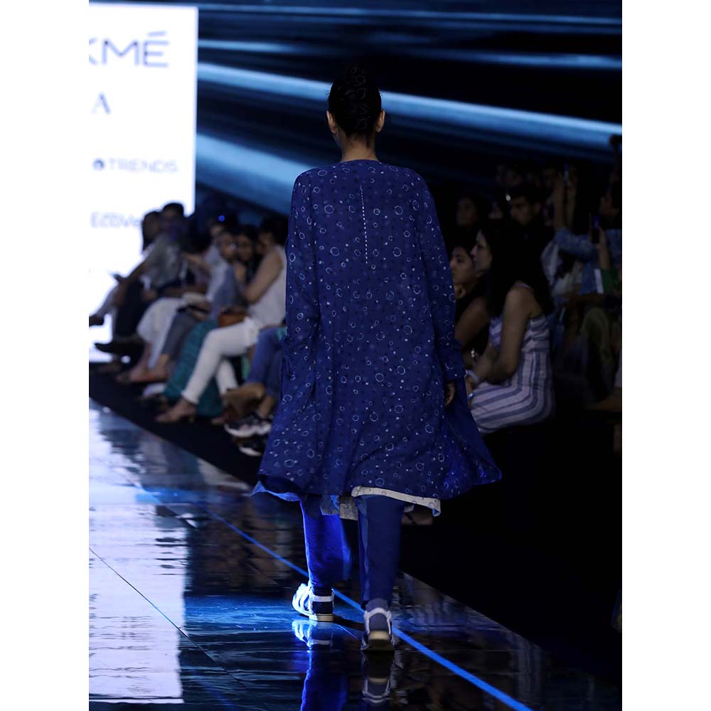 JAYATI GOENKA Blue Printed Overcoats and Blazer