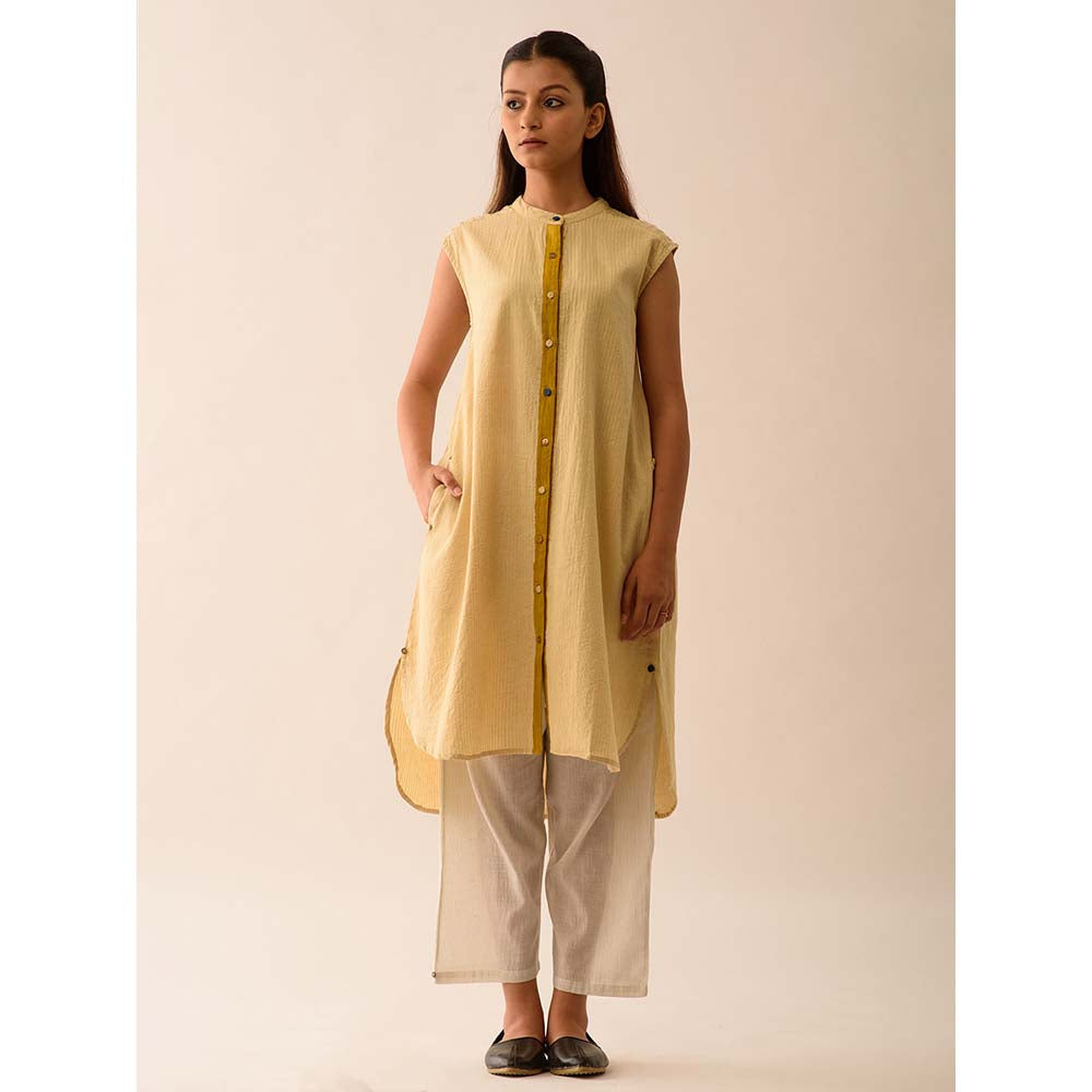 JAYATI GOENKA Beige Solid Tunic