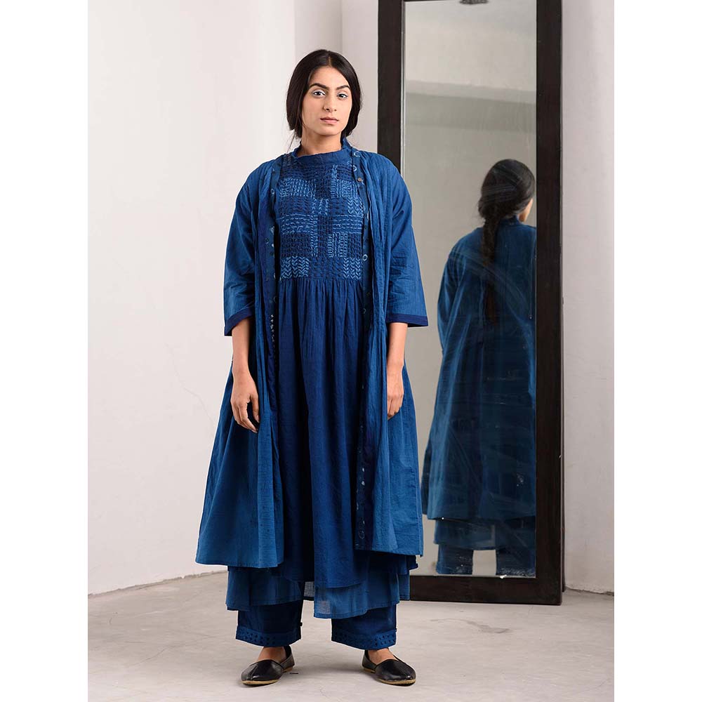 JAYATI GOENKA Blue Solid Pants