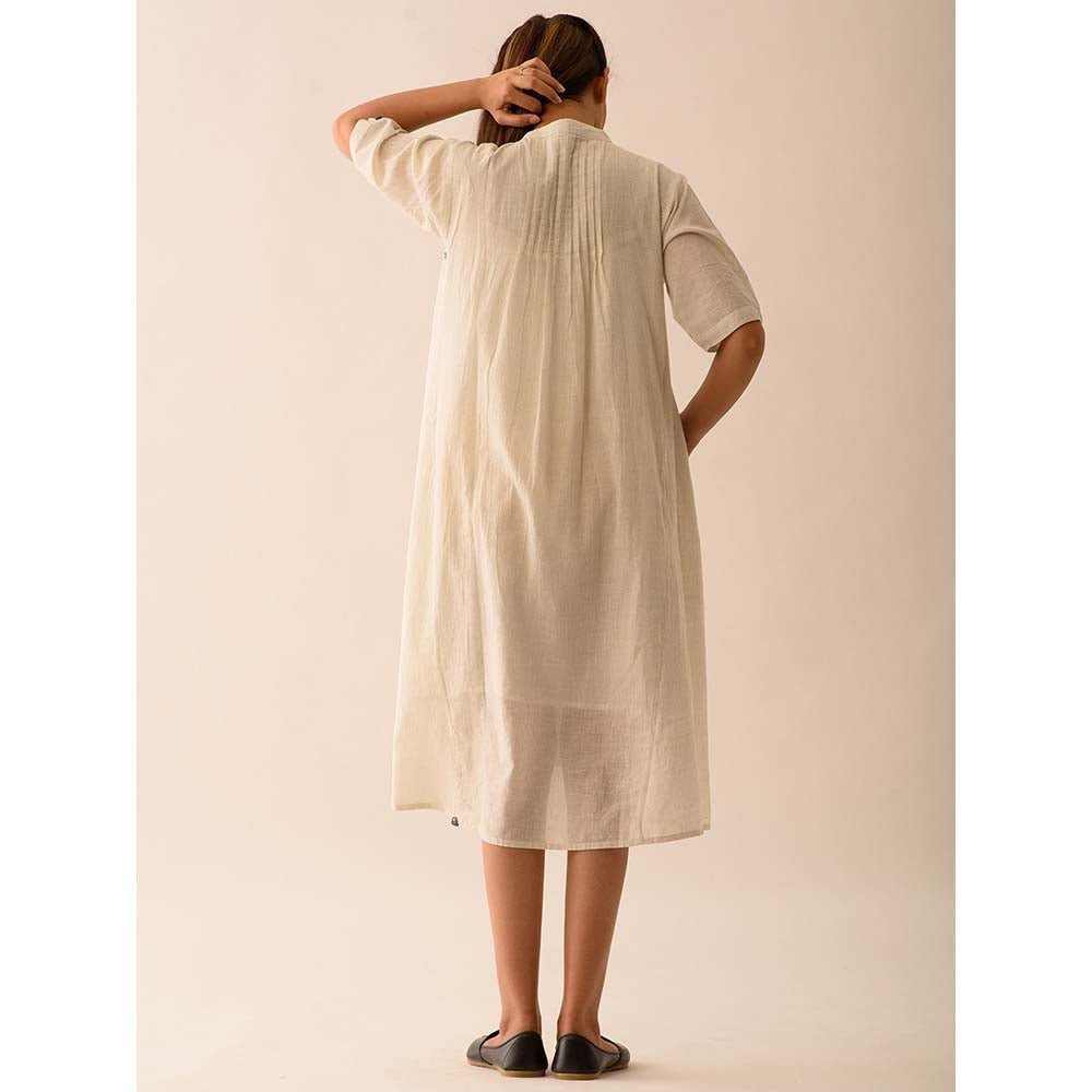 JAYATI GOENKA Beige Stripes Midi Dress