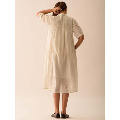 JAYATI GOENKA Beige Stripes Midi Dress
