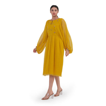 Journal By Pranay Mustard Yellow Anarkali Dress
