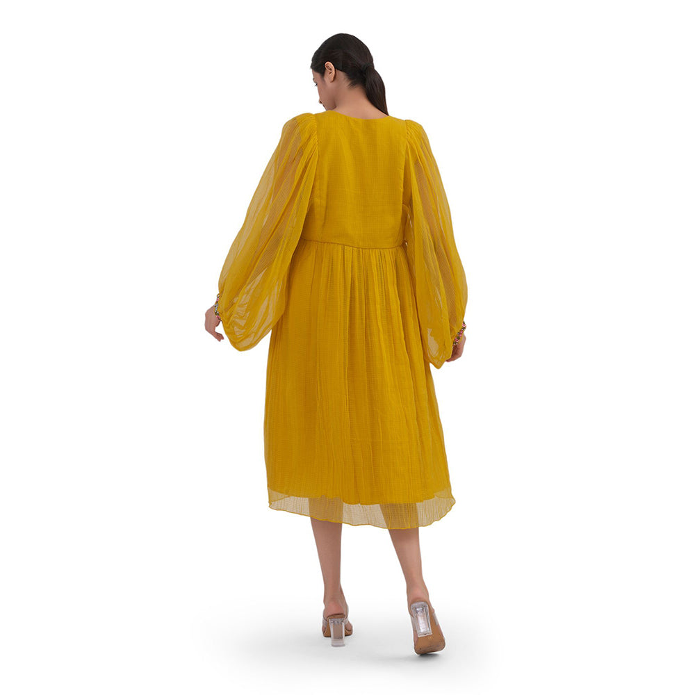 Journal By Pranay Mustard Yellow Anarkali Dress