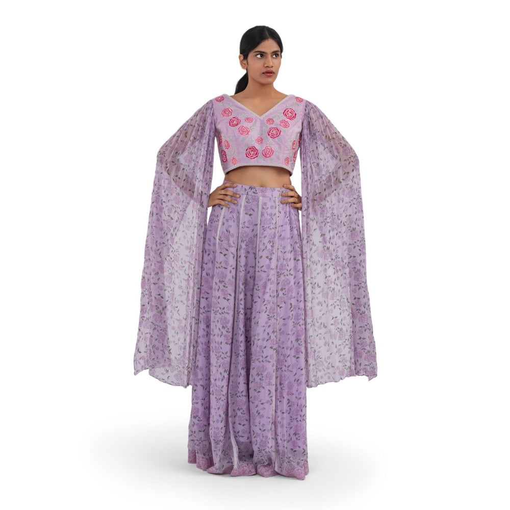 Journal By Pranay Lavender Lehenga With Choli (Set of 2)