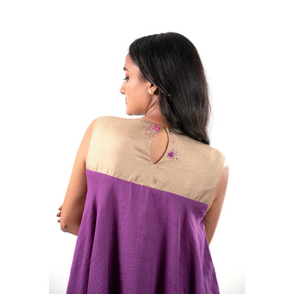 Journal By Pranay Purple Layla Midi Dress