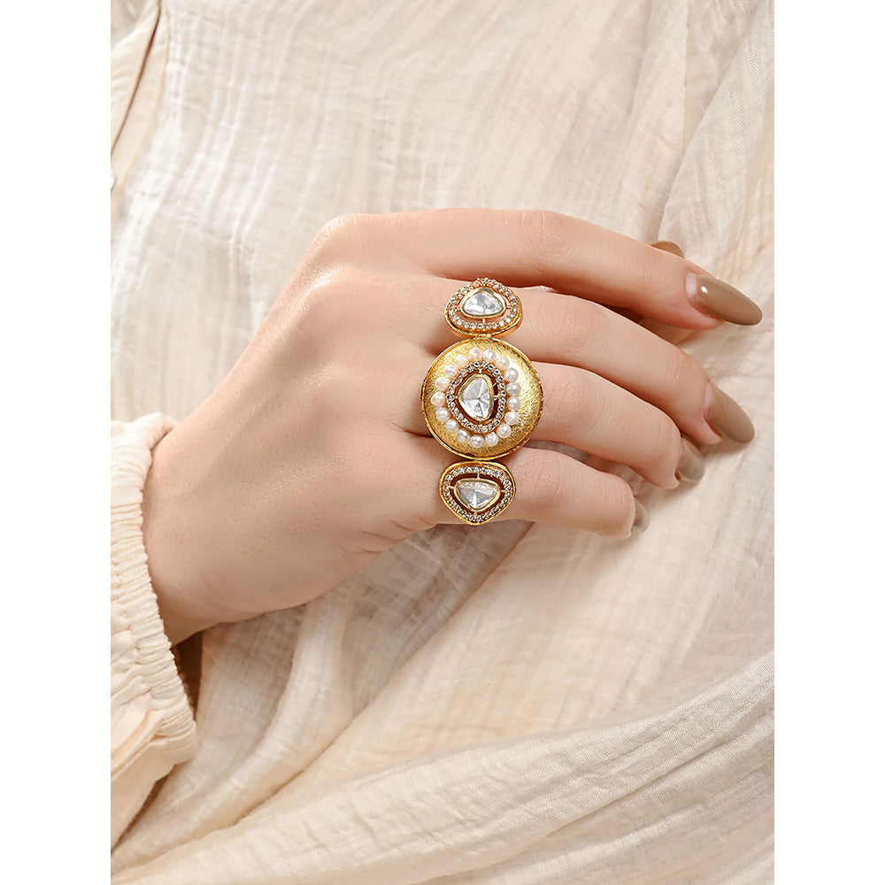 Joules By Radhika Ethereal Polki Ring