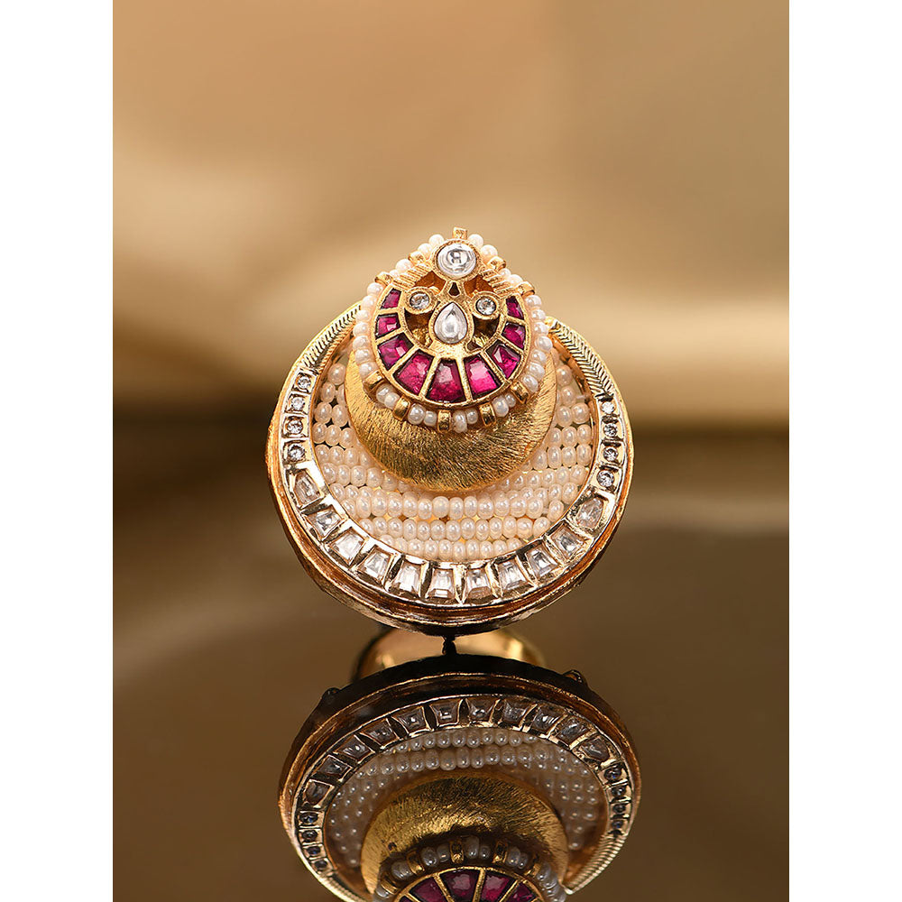 Joules By Radhika Divine Ruby Red Ring