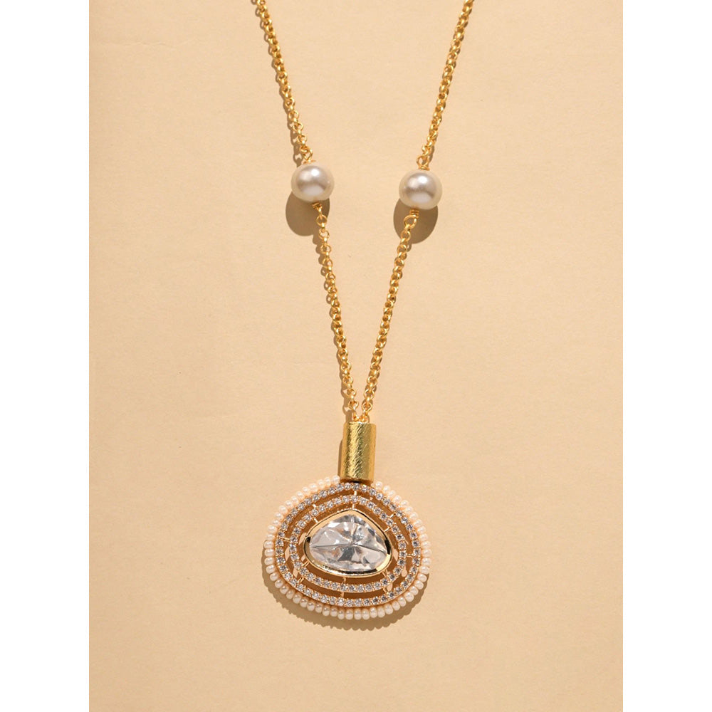 Joules By Radhika Magnificent White Stone Necklace