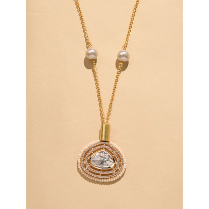 Joules By Radhika Magnificent White Stone Necklace