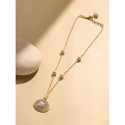 Joules By Radhika Magnificent White Stone Necklace