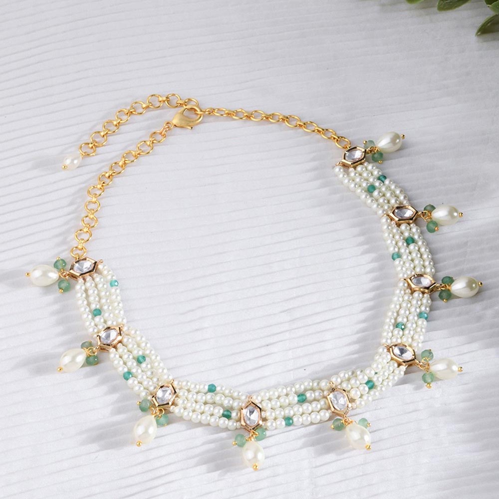 Joules By Radhika White Pearl Purity Necklace