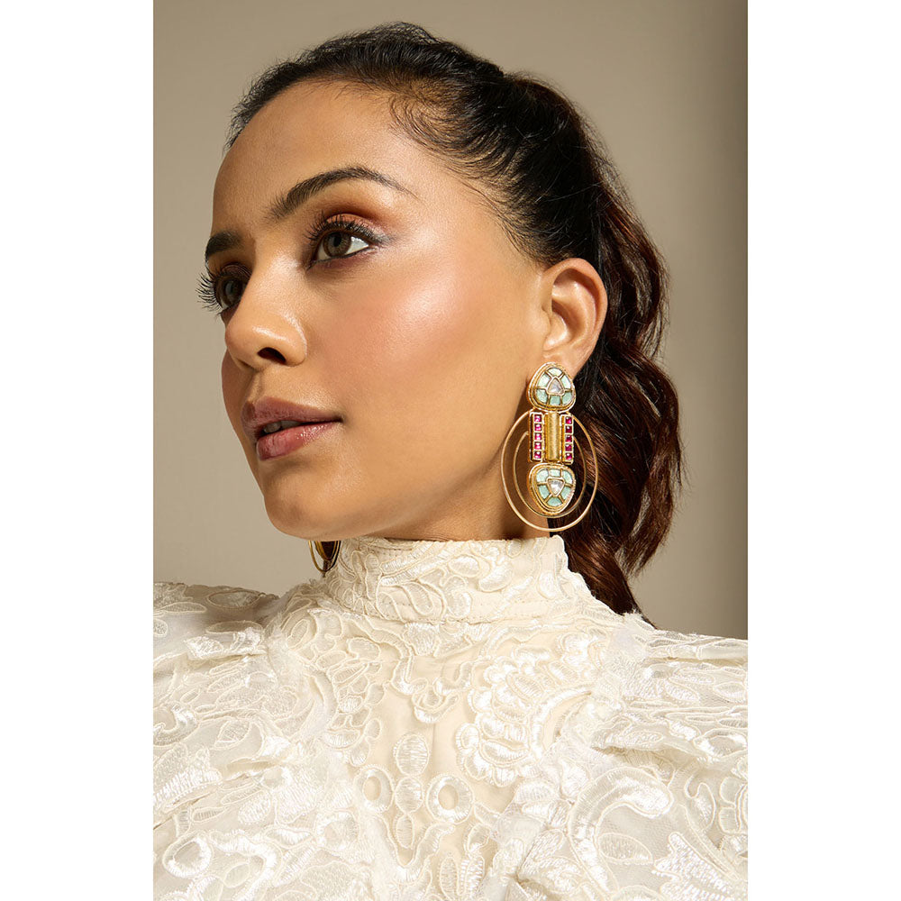 Joules By Radhika Multi-Color Reverie Drop Earrings