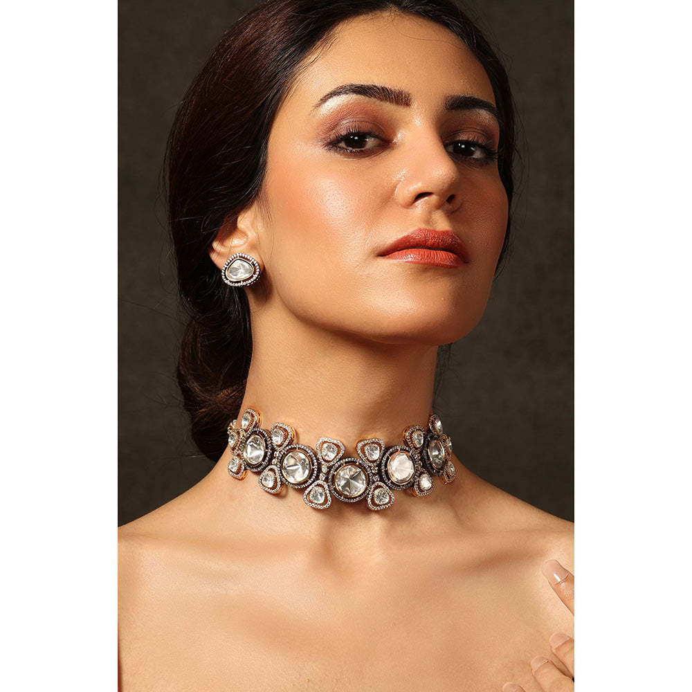Joules By Radhika Moonlit Reflection Choker Necklace Set