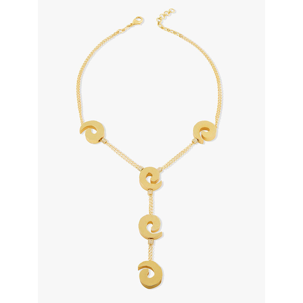 Joules By Radhika Solene Gold Plated Stone Studded Necklace