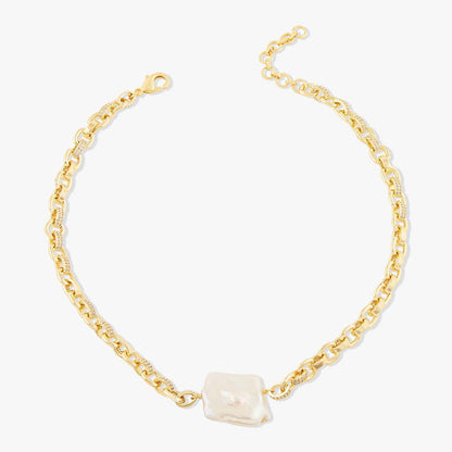 Joules By Radhika Aseneth Gold Plated White Stone Necklace