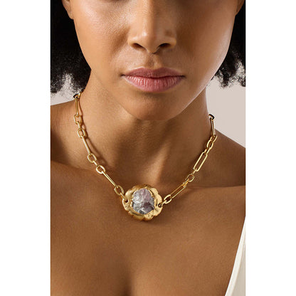 Joules By Radhika Arvella Gold Plated Stone Studded Necklace