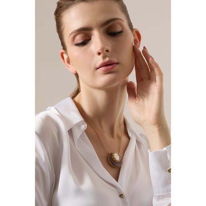 Joules By Radhika Ayelith Gold Plated Stone Studded Necklace