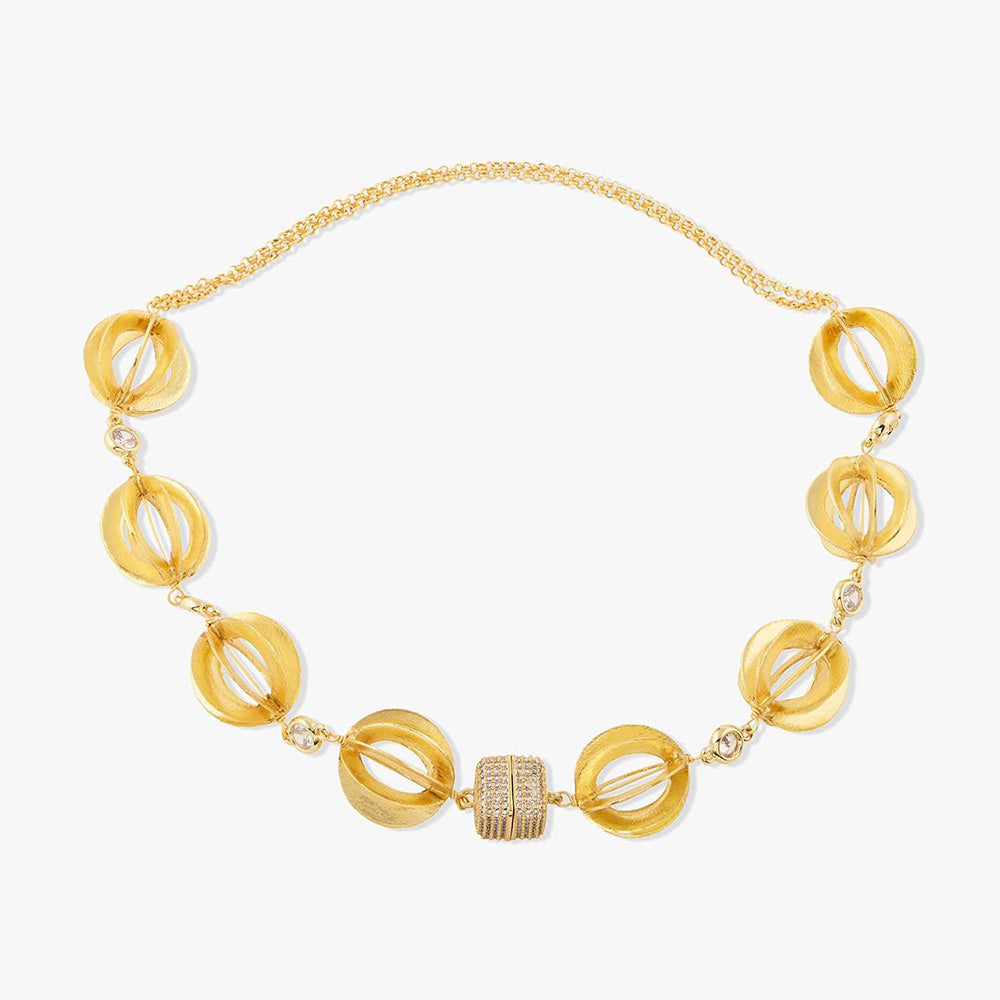 Joules By Radhika Meloura Gold Plated Stone Studded Necklace