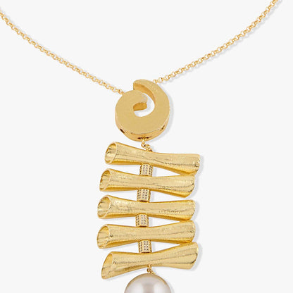 Joules By Radhika Thenira Gold Plated Pearl Stone Studded Necklace