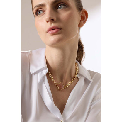 Joules By Radhika Lunhara Gold Plated Peach Stone Necklace