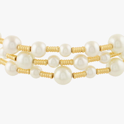 Joules By Radhika Ismara Gold Plated White Pearl Choker Necklace