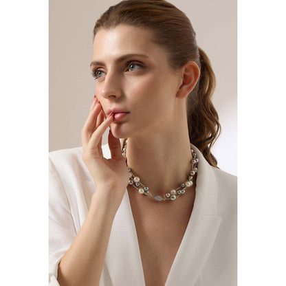 Joules By Radhika Nouren Multi-Color Pearl Necklace