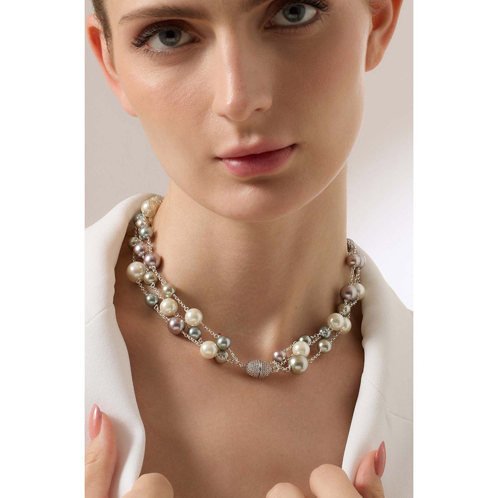 Joules By Radhika Nouren Multi-Color Pearl Necklace