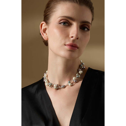 Joules By Radhika Nouren Multi-Color Pearl Necklace