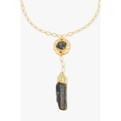 Joules By Radhika Vareth Gold Plated Black Stone Necklace