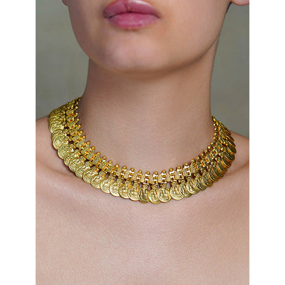Joules By Radhika Gold Contour Necklace