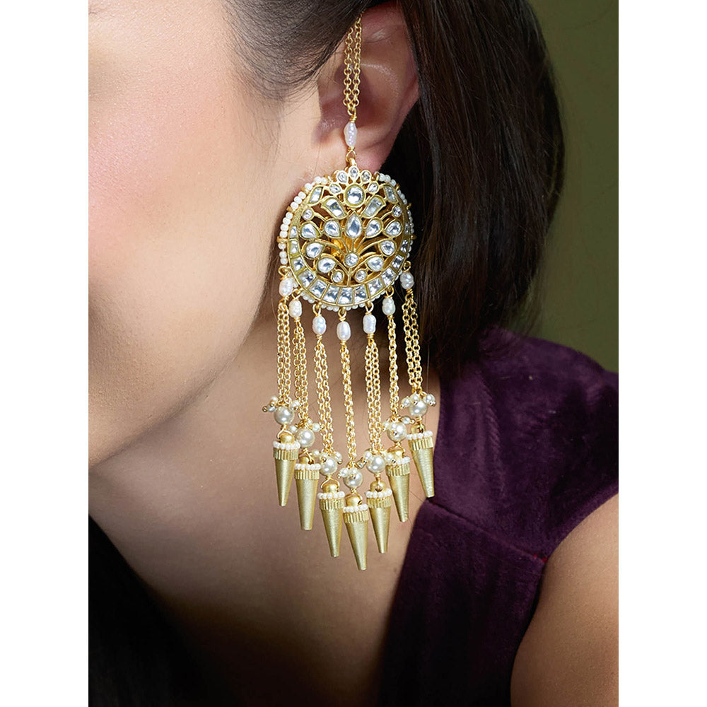 Joules By Radhika White Zaria Stones Drops