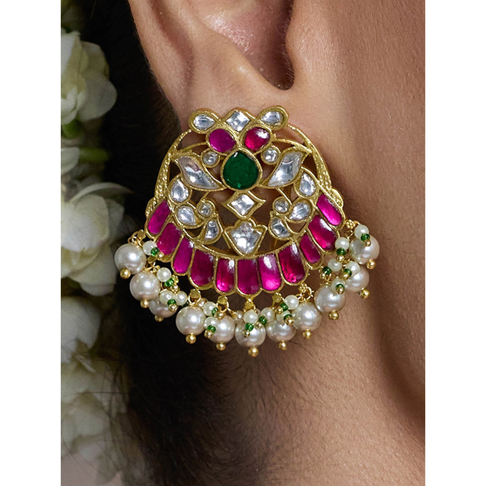 Joules By Radhika Multi-Color Divine Sparkle Drop Earrings