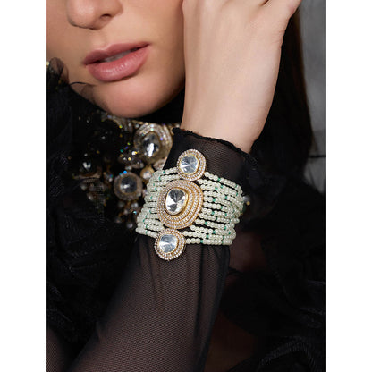 Joules By Radhika White Enamour Grace Bracelet