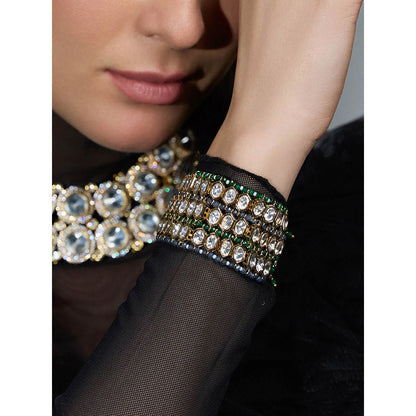 Joules By Radhika Multi-Color Crystal Cascade Bracelet