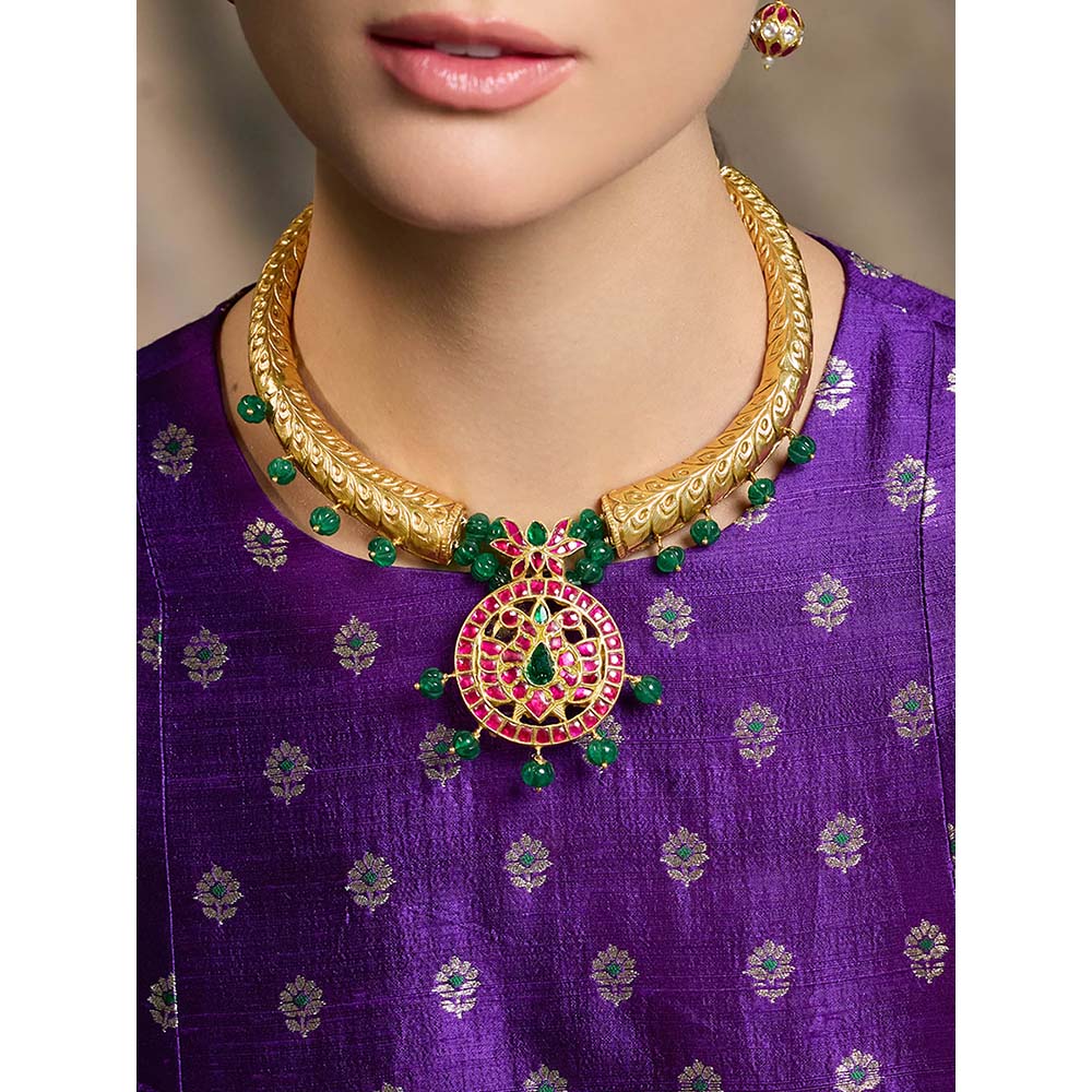 Joules By Radhika Multi-Color Auric Grace Royal Necklace