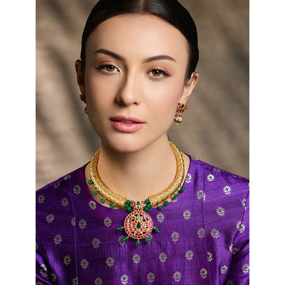 Joules By Radhika Multi-Color Auric Grace Royal Necklace