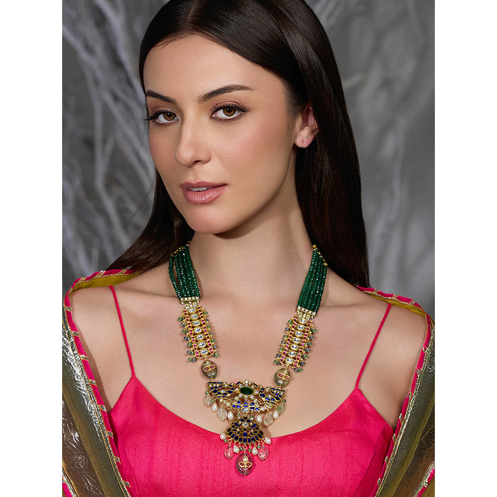 Joules By Radhika Multi-Color Tavisha Threads Pendant Necklace