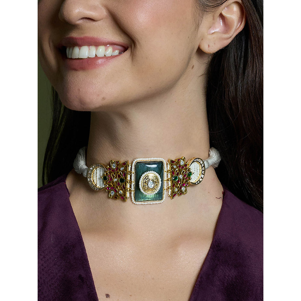 Joules By Radhika Multi-Color Azure Allure Choker