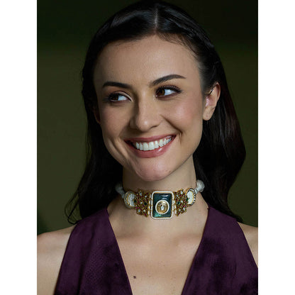 Joules By Radhika Multi-Color Azure Allure Choker