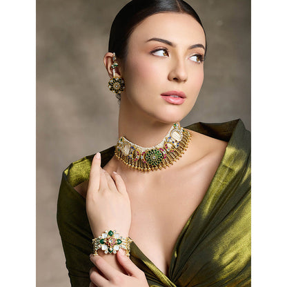 Joules By Radhika Multi-Color Majestic Gemwoven Splendor Necklace