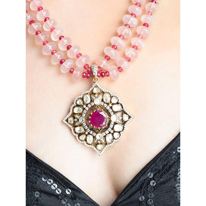 Joules By Radhika Blushing Bloom Necklace Set