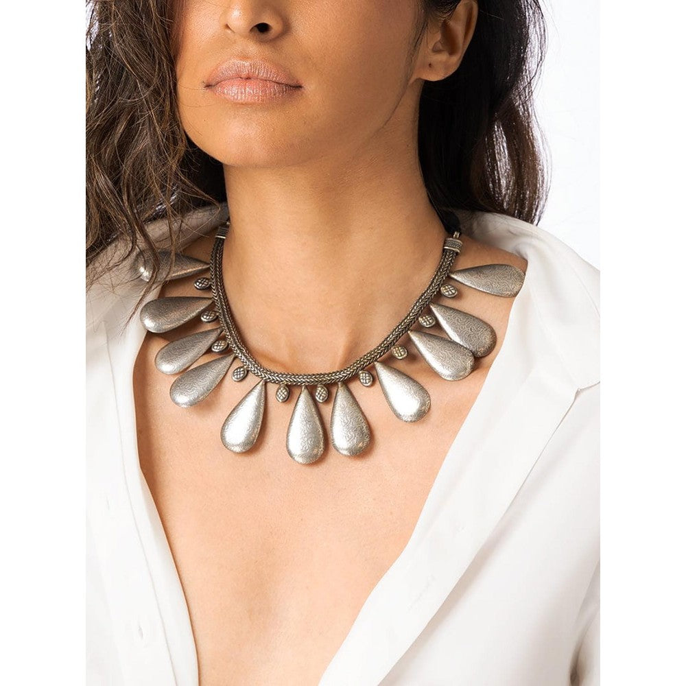 Joules By Radhika Bold Teardrop Statement Necklace